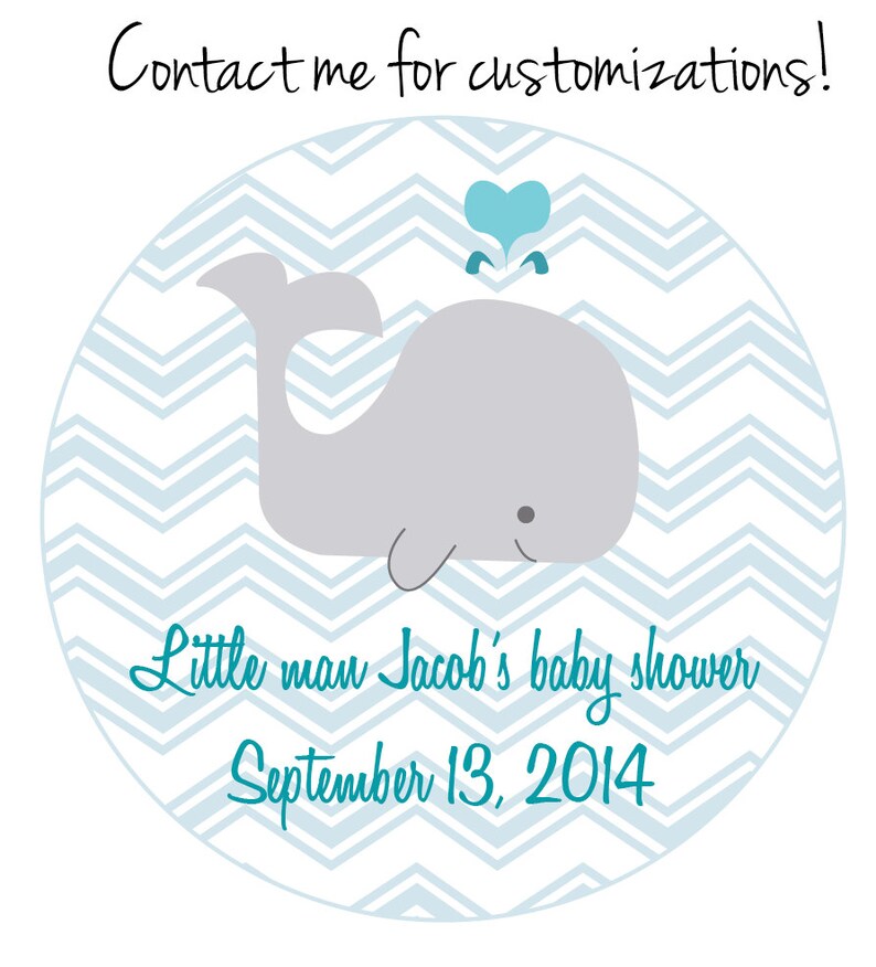 Printable Baby Shower Mason Jar Label PDF for Boy Chevron - Etsy