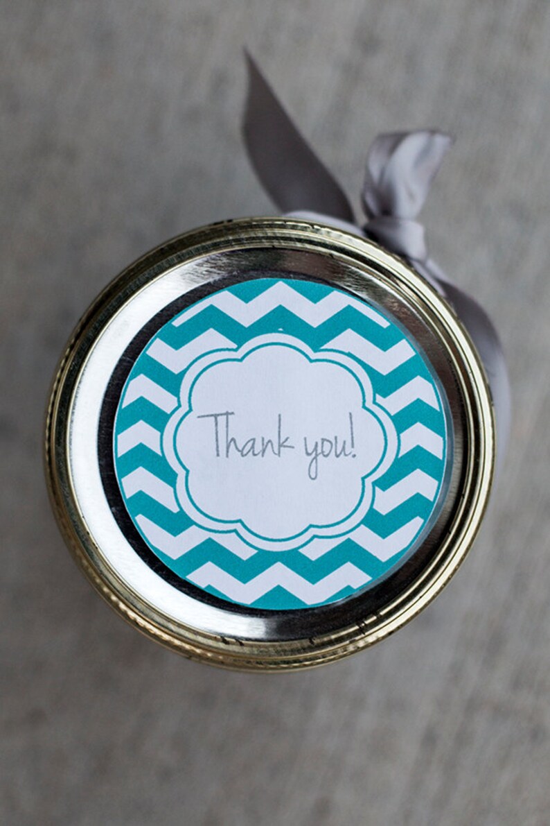 printable thank you mason jar label pdf thank you gift tag etsy