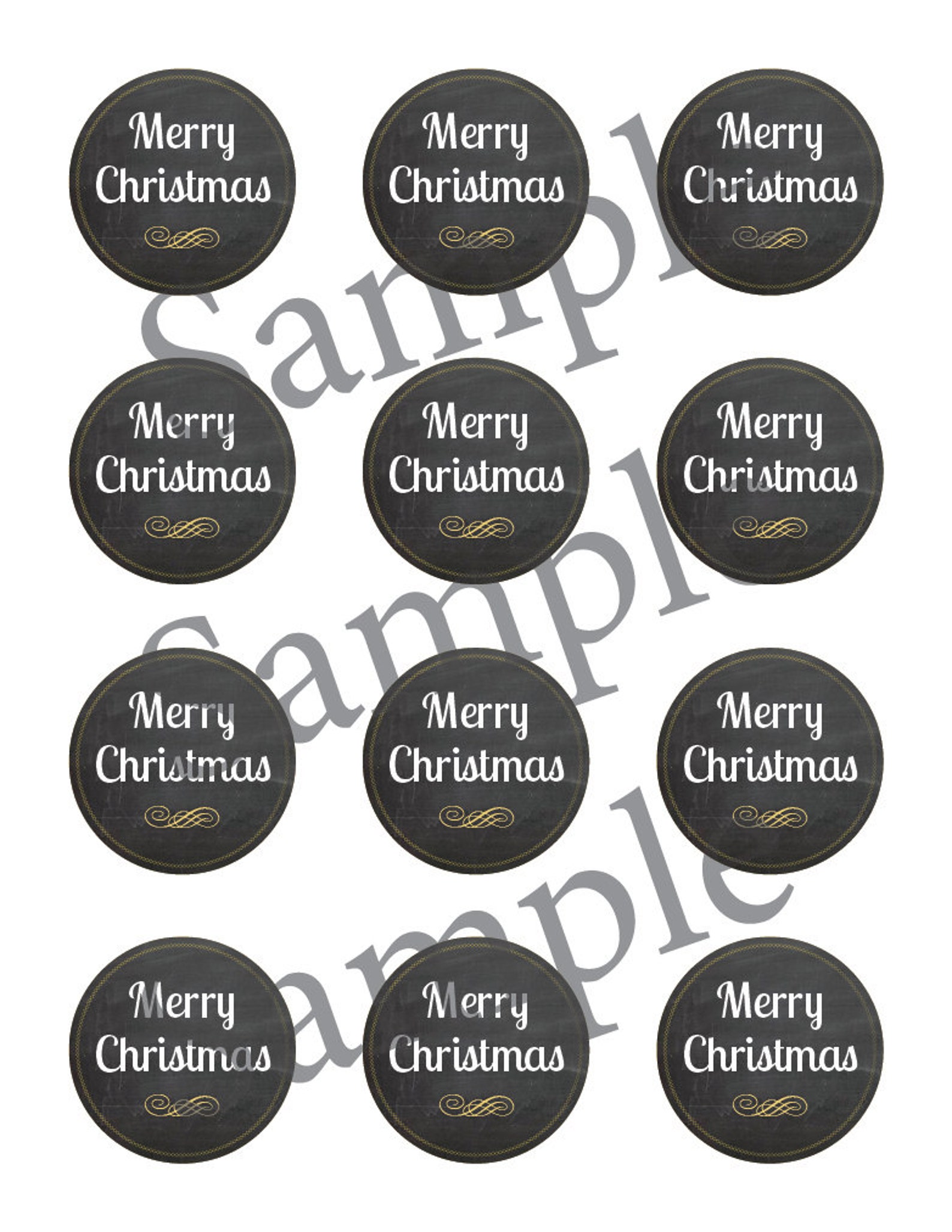 Printable Christmas Mason Jar Label Gift Canning Jar Label Etsy