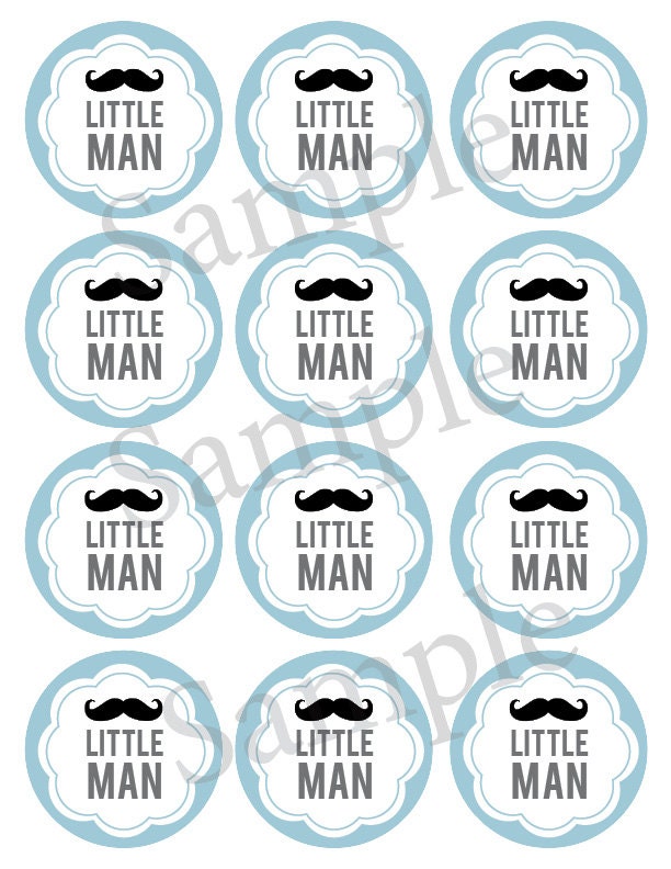 Printable Baby Shower Mason Jar Label PDF for Boy Little Man - Etsy