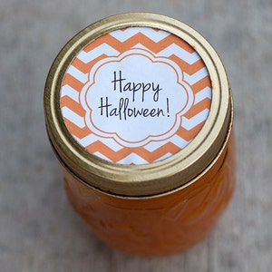 Etiqueta imprimible de tarro de albañil de Halloween / Pegatina / Etiqueta de caramelo de Halloween