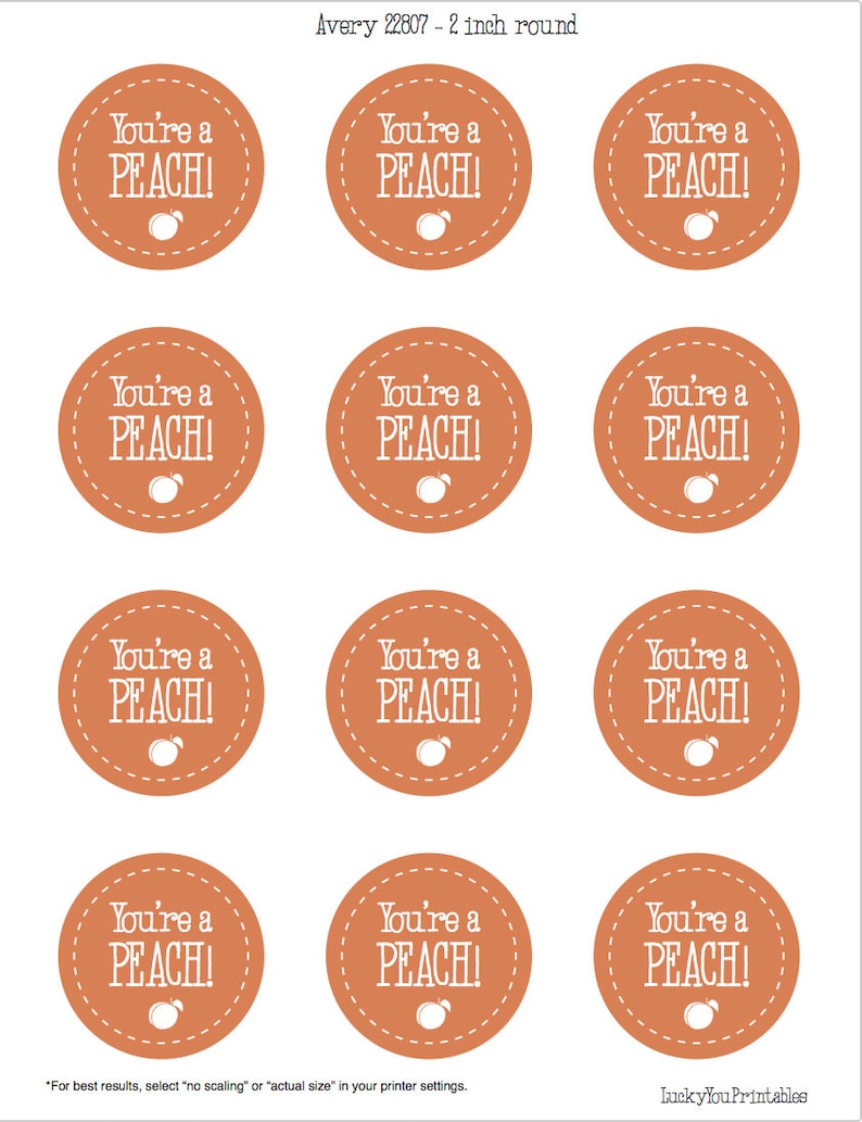 printable peach jam jar label gift tag peach canning mason etsy