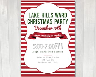 28 Ward Christmas Party 2022 Ward Christmas Party | Etsy