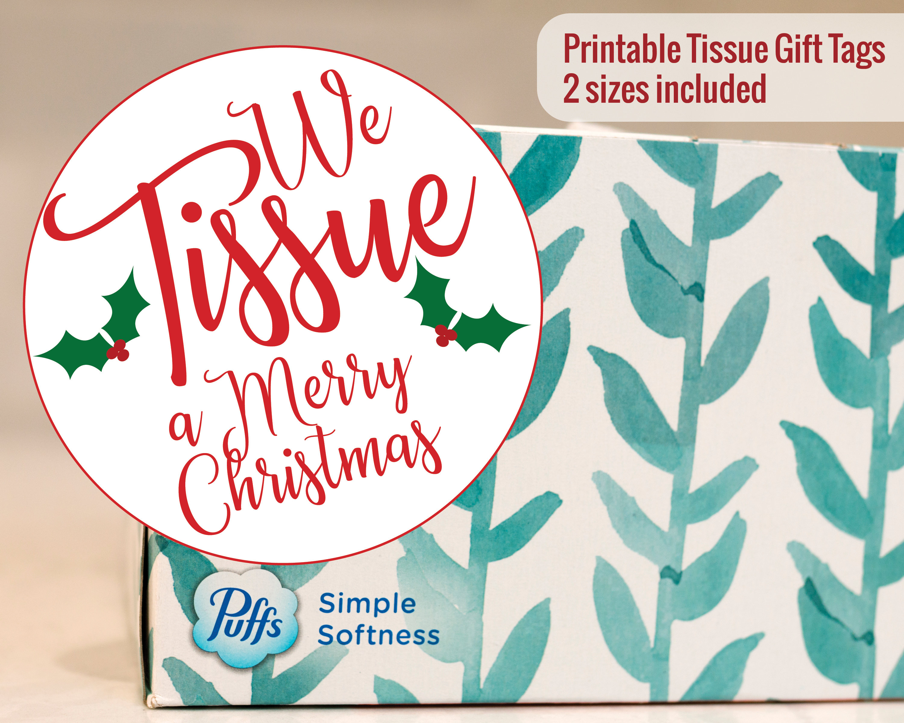 printable we tissue a merry christmas gift tag | teacher gift tag