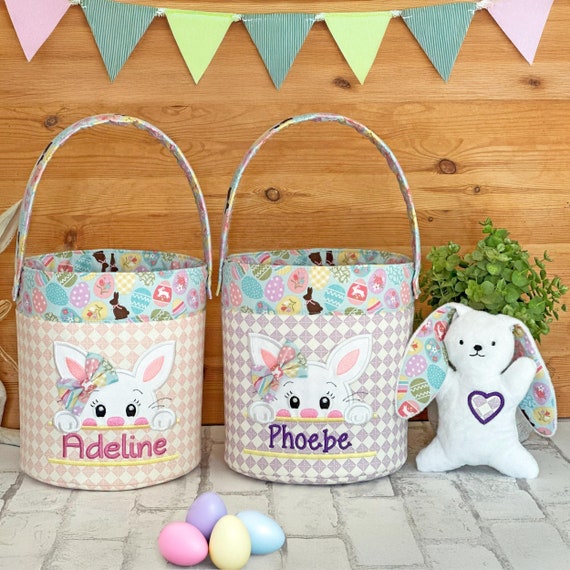 Easter Basket for Toddler – Personalized Name Basket, Unique Easter Gift, Custom Kids Basket