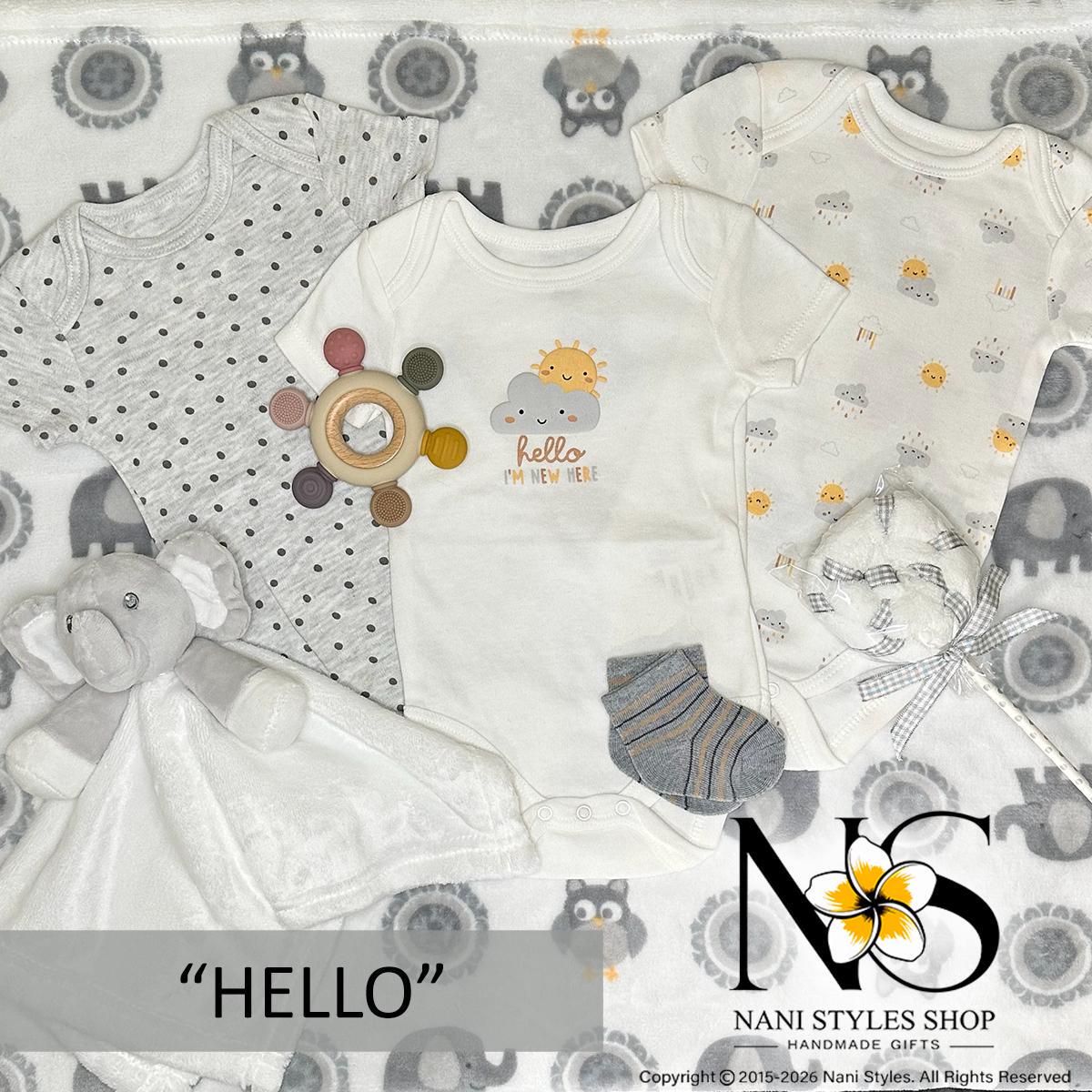 Personalized Baby Gift Basket - Gender Neutral Newborn Essentials for ...