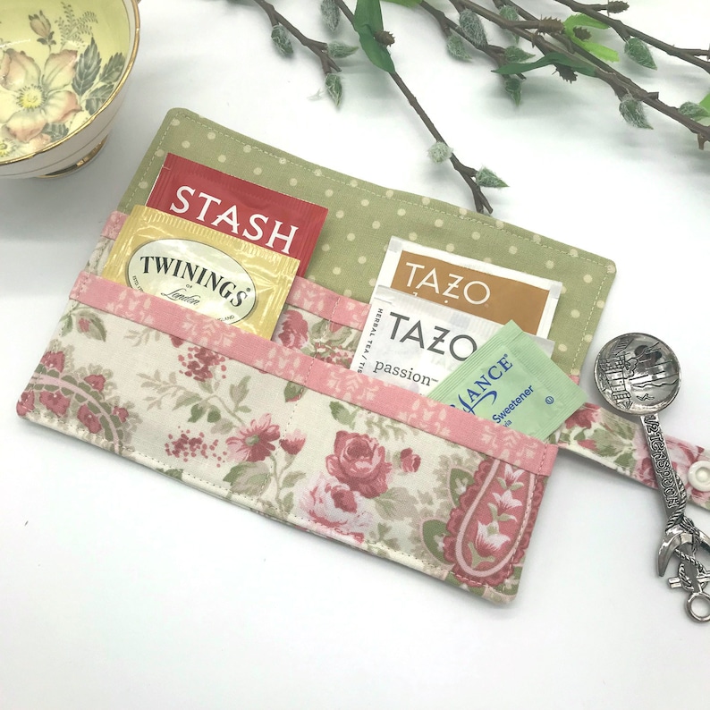 Tea Wallet for On-The-Go Tea Lovers Tea Party Design image 1