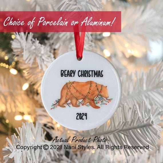 Christmas Ornament, Year Ornament, Custom Ornament, Christmas 2025, Christmas Ornament, Family Gift, Year Ornament, Bear Ornament