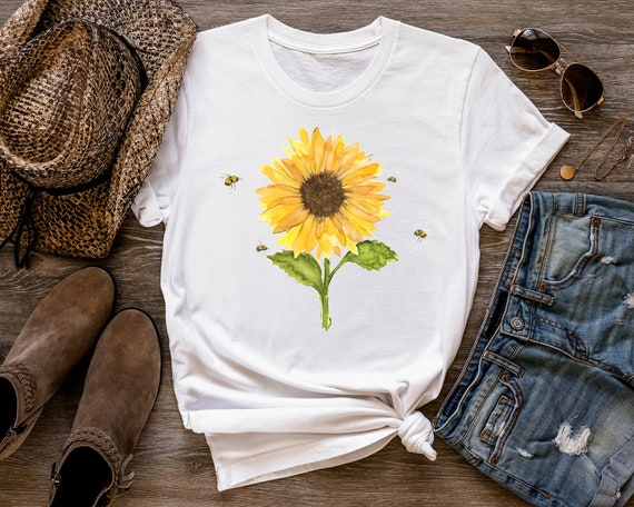 Sunflowers and Bees Tee