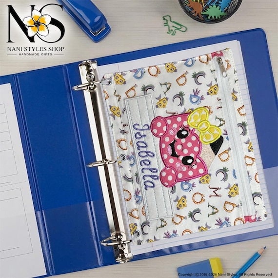 Pencil Pouch for Kids: Personalized School Organizer (Zipper, Binder-Ready)