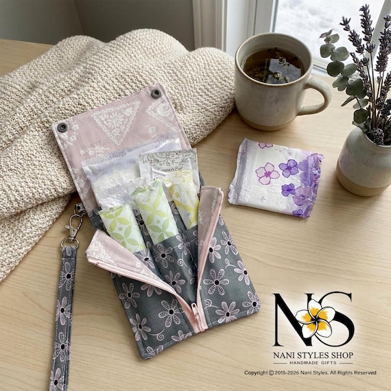 Tampon Pouch, Sanitary Supply Bag, Travel Tampon Holder, Feminine Care Organizer