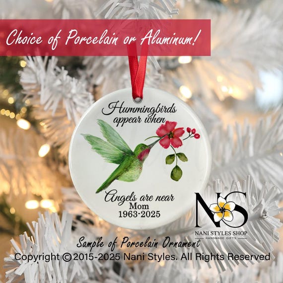 Hummingbird Memorial Ornament