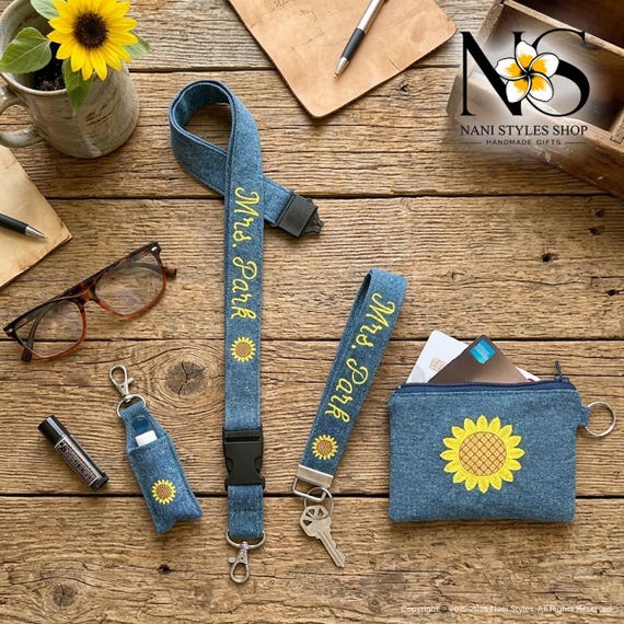 Personalized Lanyard Gift Set | Teacher Nurse Appreciation, Graduation Gift