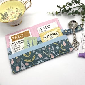 Tea Wallet for On-The-Go Tea Lovers - Tea Party Design Floral