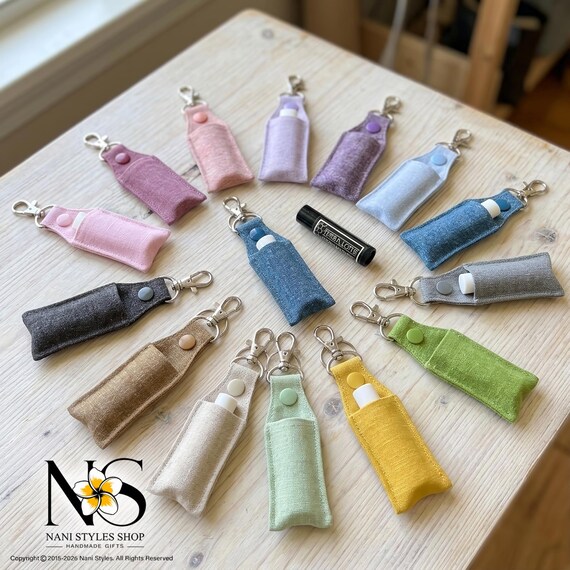 Lip Balm Holder Keychain | Purse Accessory | Wristlet Charm