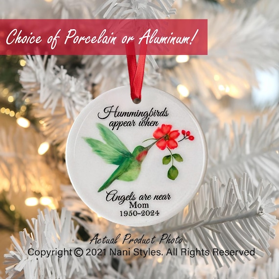 Hummingbird Memorial Ornament