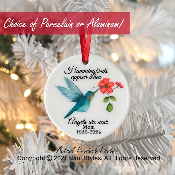 Hummingbird Memorial Ornament