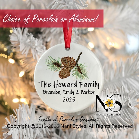 Personalized Family Ornament First Christmas together