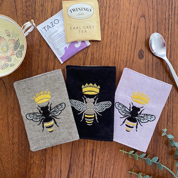 Queen Bee Linen Tea wallet
