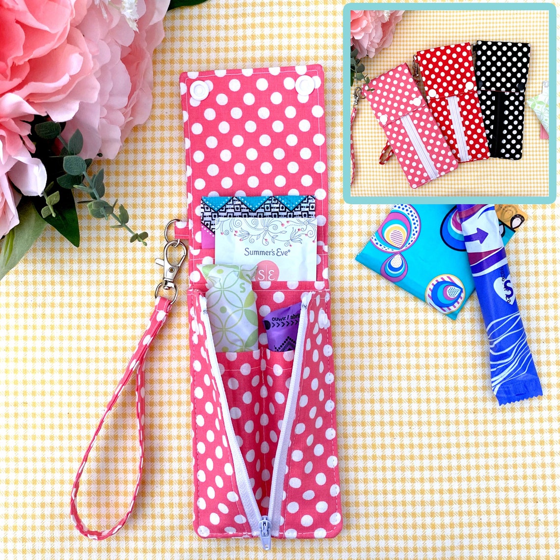 Tampon Pouch Sanitary Pouch Travel Tampon Holder Privacy
