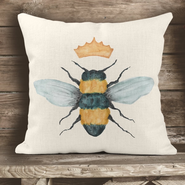 Queen Bee Pillow Covers Etsy