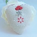 michellemacneil01 reviewed Snowflake Christmas decoration MollyG Designs. Fabric shabby chic heart tree decor. Festive decorations. Handmade Christmas heart