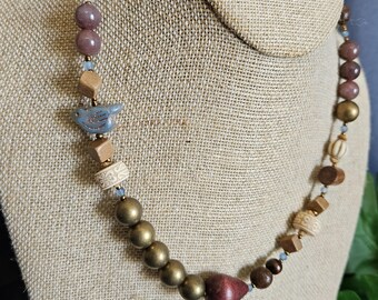 Blue Bird Nature Necklace