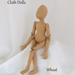 Cloth Doll Blank Body Form.' Earth Children' Cloth Doll WHEAT