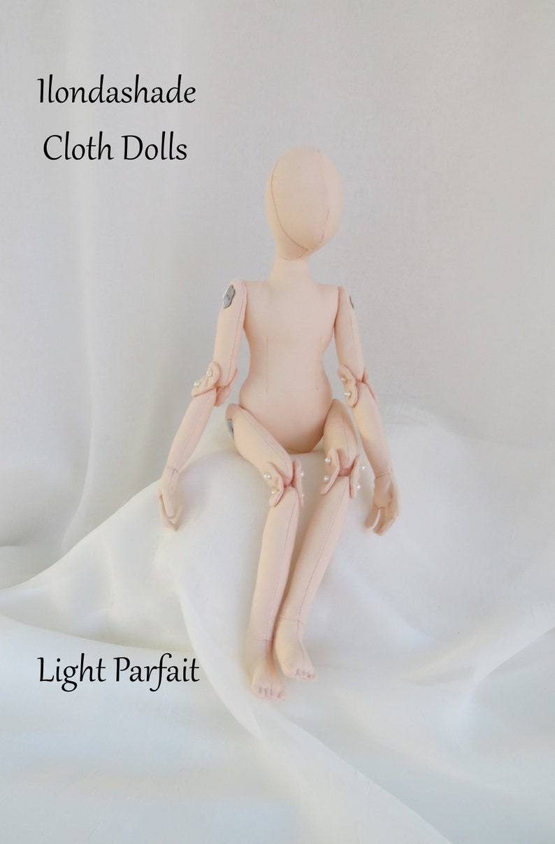 Cloth Doll Blank Body Form.' Earth Children' Cloth Doll LIGHT PARFAIT