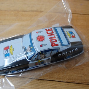 Japanese Tin Friction Toy-1966-1972-Vintage Style-Brand New-Police  Chief Car-- -see Notes
