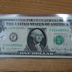1981  One Dollar Federal Reserve  NOTE --D,C, Printed for Atlanta   Federal Res.  Bank-UC/Crisp--Ungraded--Full House Serial