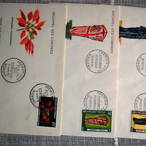 French Archipel Des Comores Island  Terr.--1970--SCARCE FDC'S **Lot of 3 -Unused -See Pic
