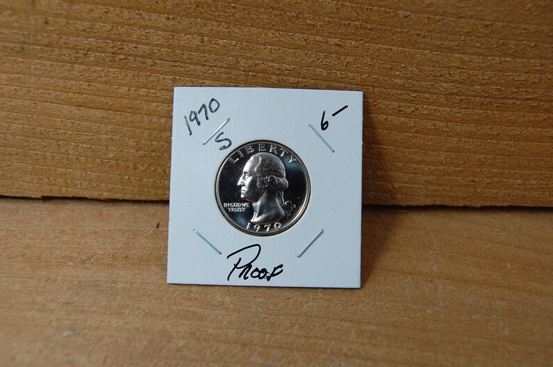 See Zoom BU WASHINGTON Quarter 1970 S---PROOF