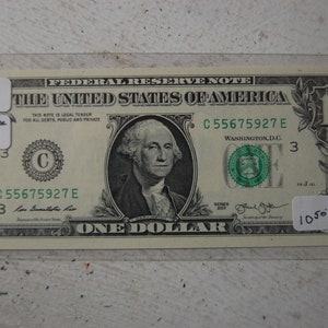 2013 -One Dollar Federal Reserve Note  -D.C. Printed for Philly -Federal Res.  Bank-UC/Crisp--Ungraded--Super Centered-Full House Serial