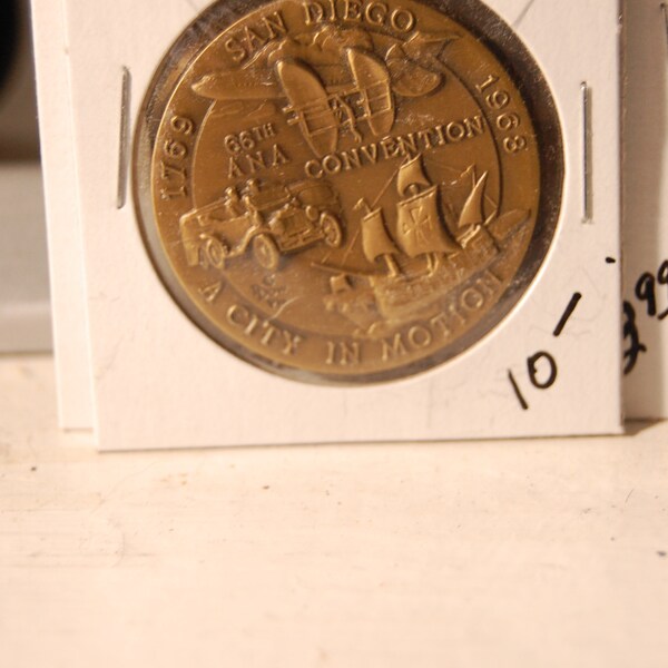 1968 San Diego -ANA Convention---Commerative   Coin--BU-Ungraded--Anniversary Edition-See Pics--CLOSEOUT