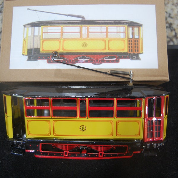 Tin Toy -Trolley-electric - wind up--1925 replica--Brand New in a Box--See Pics--