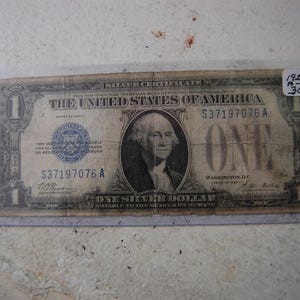 One Dollar Silver Certificate-1928 A -Series  S-A- Blue Seal--Woods/Mellon   see Notes