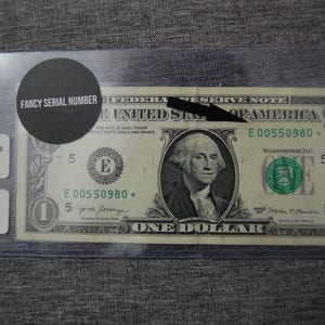 2017 --One Dollar -FRN-Richmond  Star Note -- 4 X 0&#39;s Serials--Green  Seal--Crisp--Uncirculated--Ungraded----