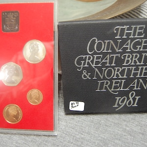 Great Britain Northern Ireland--Queen Elizabeth -- United Kingdom---1981 PROOF  Mint Set------6 Coin Set- New from Mint