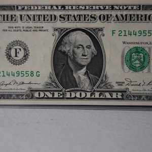1981    One Dollar Federal Reserve  Note  --D,C, Printed for Atlanta     Federal Res.  Bank-UC/Crisp--Ungraded--