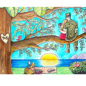 Army Wife Gift | Army Couple Gift | Anniversary Gift | Army Husband | Army Boyfriend | Hawaii Army Gift | Hawaii Deployment Gift