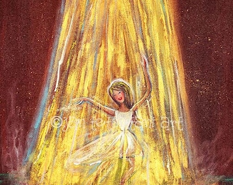 Prophetic Art | His Glory Shines On You - Art print | Christian Wall Art | Religious Art | Prophetic Art Print | Prophetic Painting