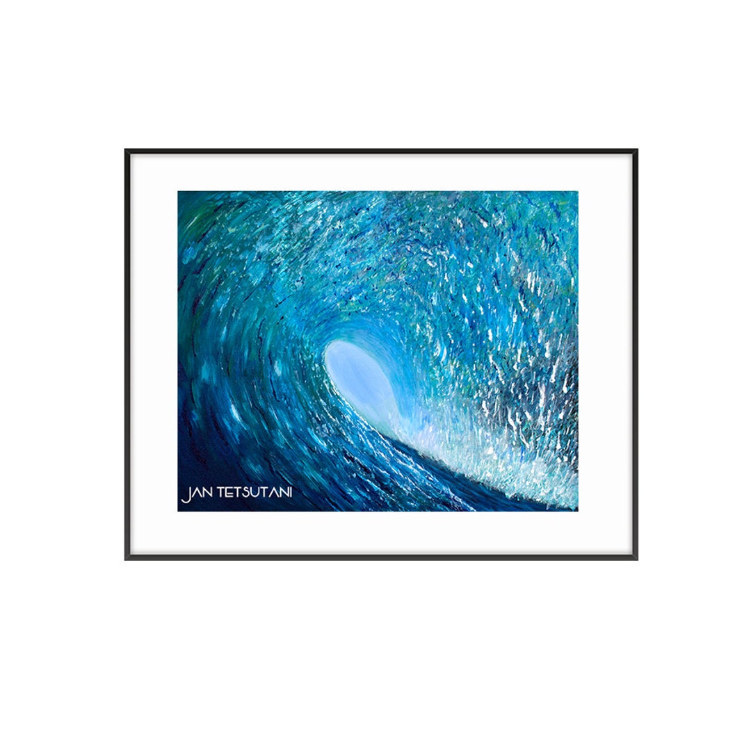Wave Wall Art in the Pocketart Print Ocean Art Surf Art Etsy