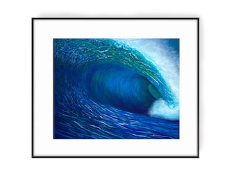Wave Wall Art 'Relentless 2' Art Print | Surf Print | Surf Poster | Surf Art | Surf Decor | Surf Gifts | Surf Wall Art