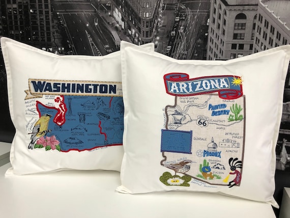 Arizona State pillow with feather insert