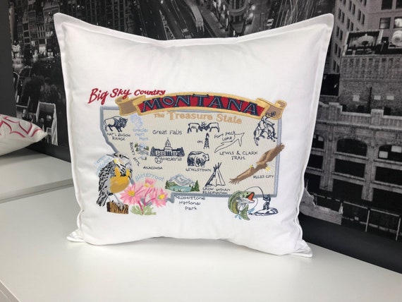 Montana Pillow- Custom Embroidery