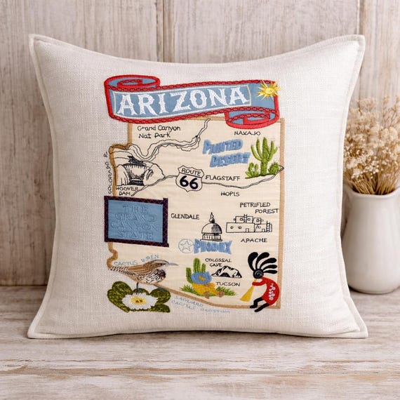 Arizona State pillow with feather insert