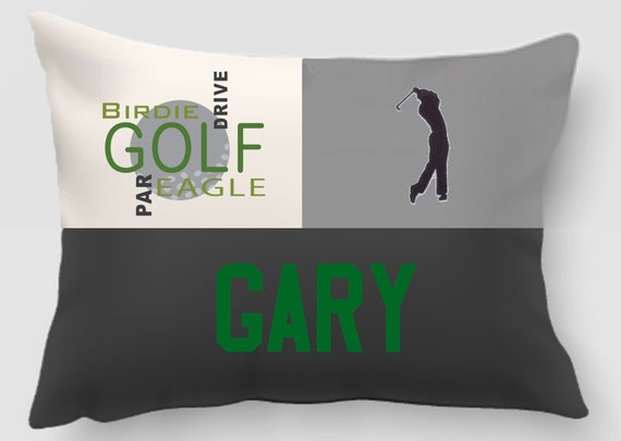Embroidered Golf Pillow – Personalized Applique Twill Sports Decor