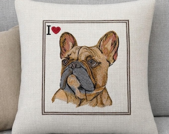 Multiple breeds to choose from dog portrait pillow, Pet memorial, Gift for pet Owners