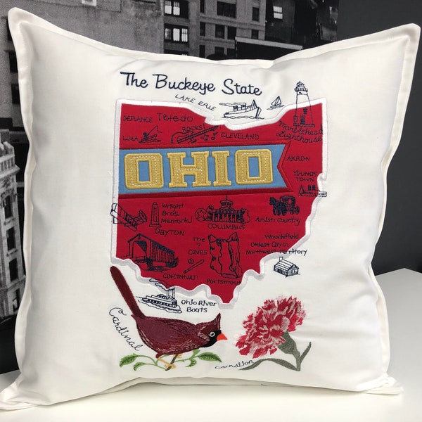 Ohio State Pillow Etsy
